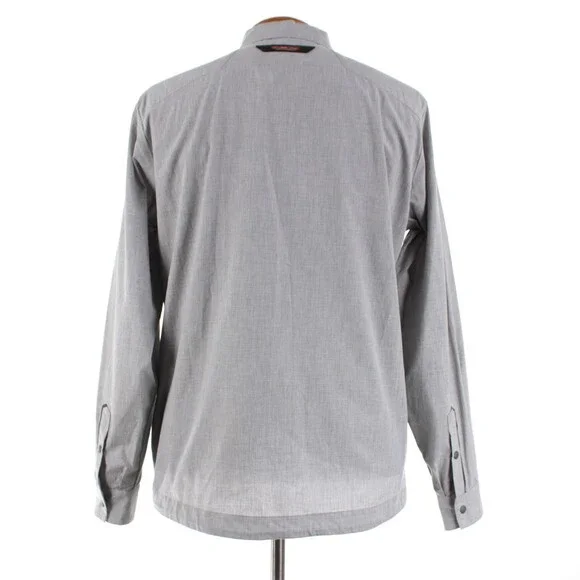 Sease NWOT 100% Cotton Overshirt Size XL New Gate In Gray Melange